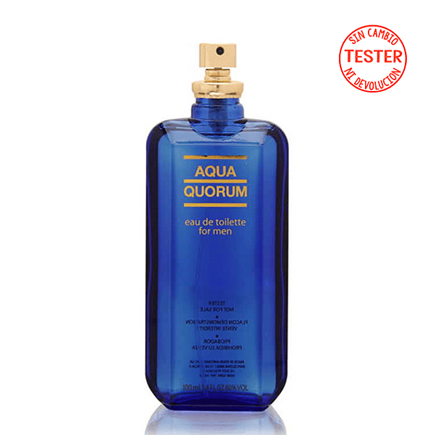 AQUA QUORUM EDT 100 ML (TESTER SIN TAPA) - PUIG