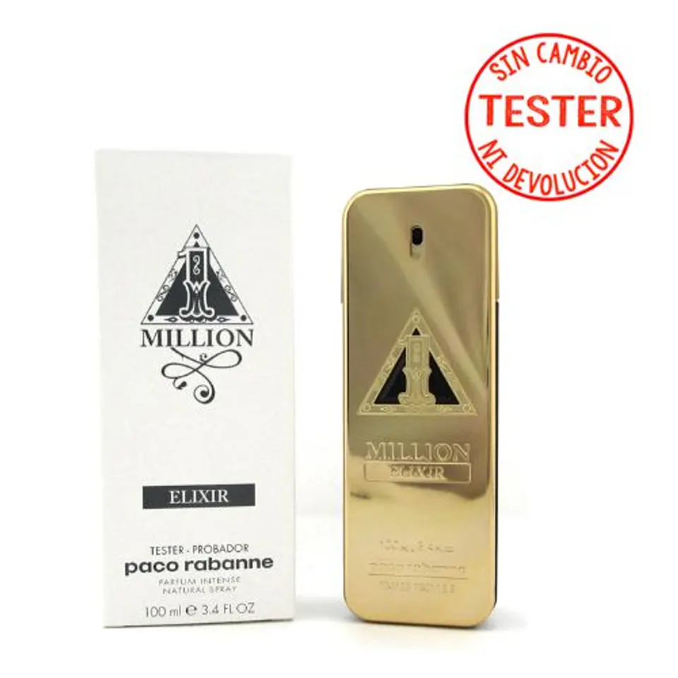 1 MILLION ELIXIR PARFUM INTENSE  100 ML (TESTER-PROBADOR) - PACO RABANNE 1