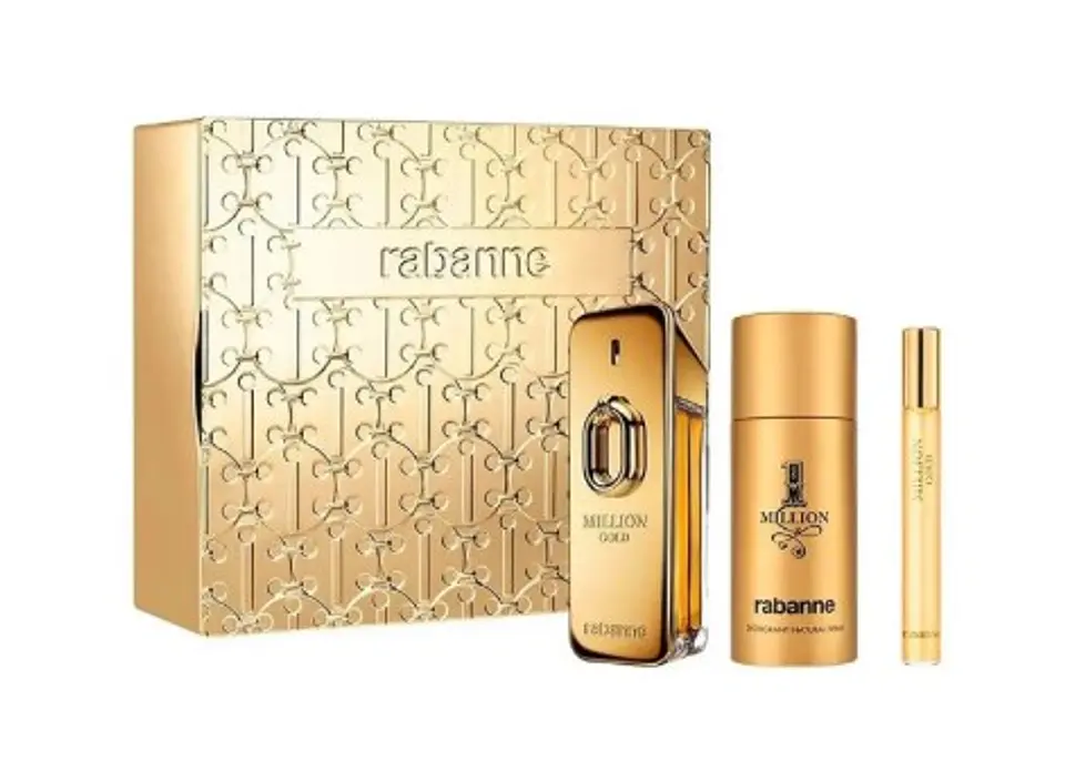  1 MILLION GOLD INTENSE EDP + DEO 150 ML + TRAVEL 10 ML FOR MEN - PACO RABANNE 1