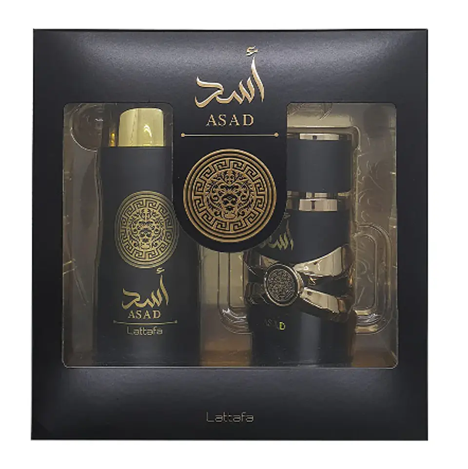 ASAD EDP 100 ML + DEO SPRAY 200 ML SET - LATTAFA 1