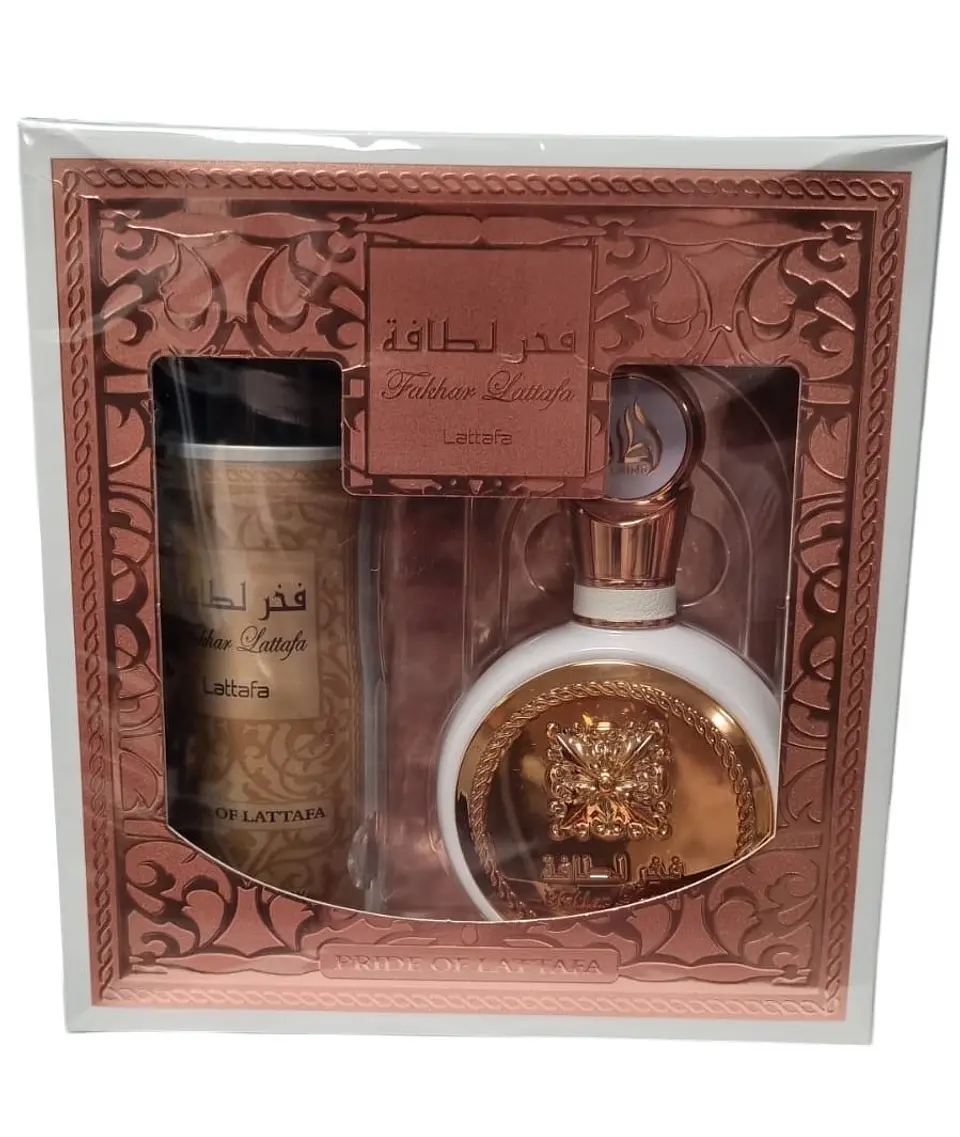FAKHAR WOMEN EDP 100 ML + DEO 200 ML SET - LATTAFA 1