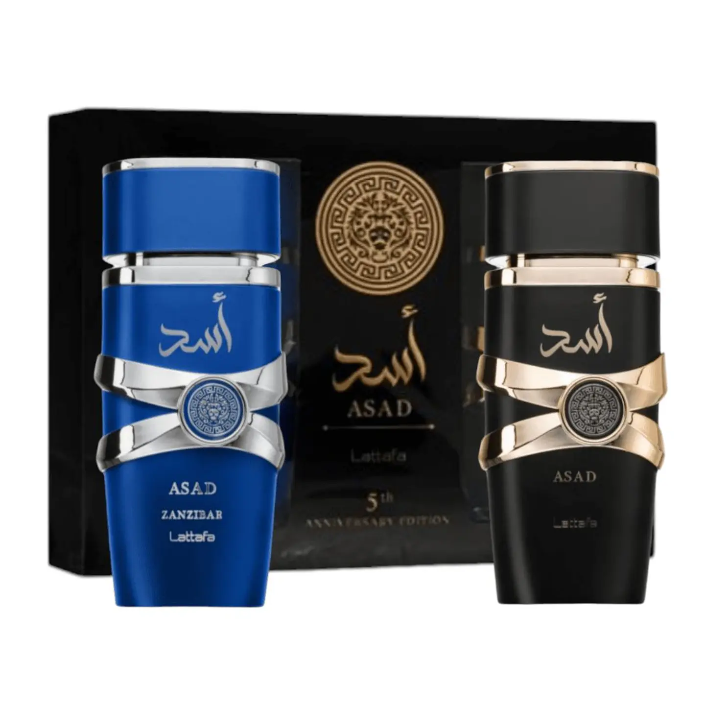 ASAD EDP 100 ML + ASAD ZANZIBAR EDP  100 ML FOR MEN SET - LATTAFA 1