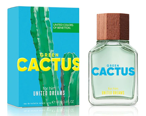 UNITED DREAMS GREEN CACTUS EDT 100 ML FOR HIM - BENETTON