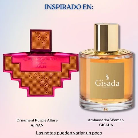 ORNAMENT PURPLE ALLURE EDP 100 ML FOR WOMEN - AFNAN (INSPIRADO EN AMBASSADOR WOMEN)