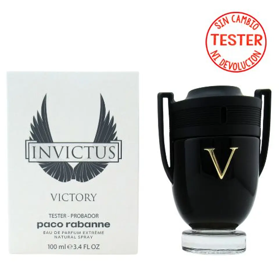 INVICTUS VICTORY EDP EXTREME 100 ML (TESTER-PROBADOR) - PACO RABANNE 1