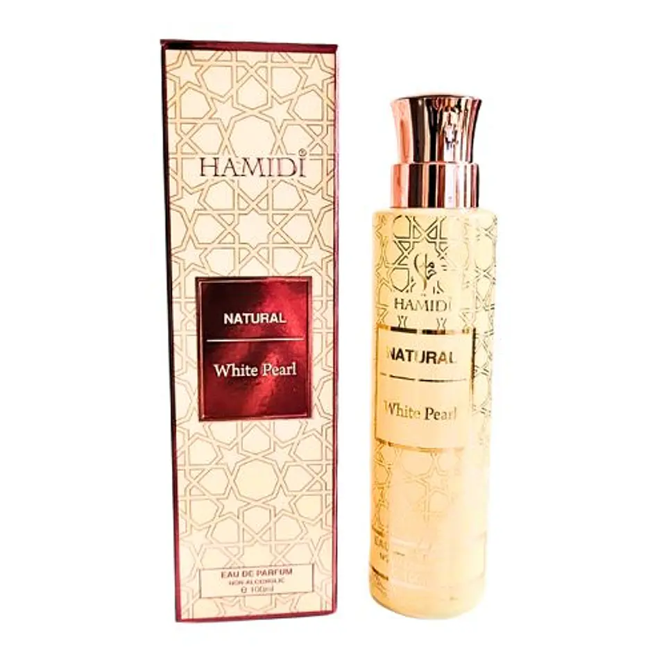 WHITE PEARL WATER NATURAL EDP 100 ML UNISEX SIN ALCOHOL - HAMIDI 1