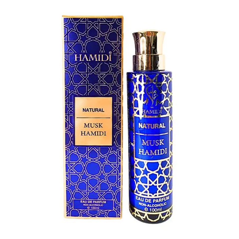 MUSK NATURAL WATER EDP 100 ML UNISEX SIN ALCOHOL - HAMIDI 1