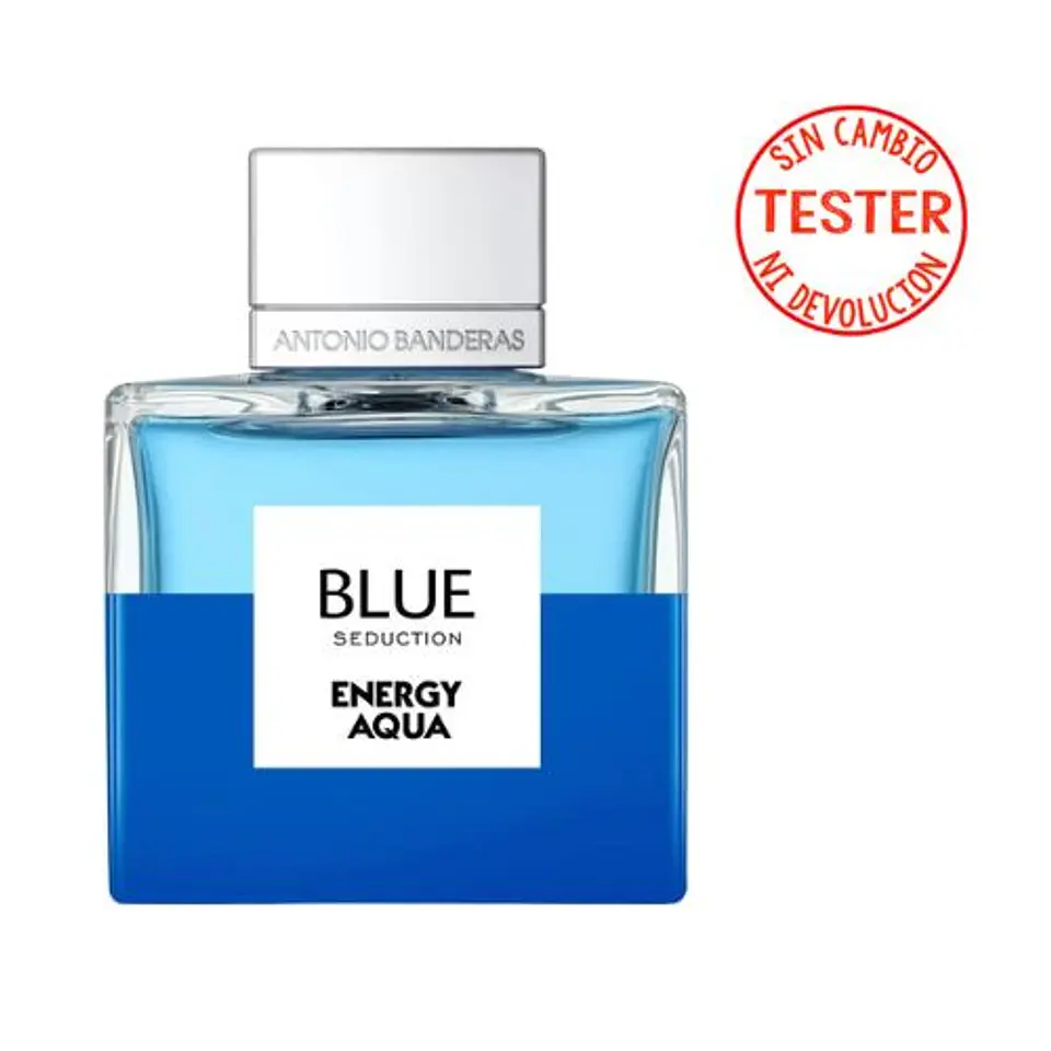 BLUE SEDUCTION ENERGY AQUA EDT 100 ML (TESTER- PROBADOR) - ANTONIO BANDERAS 1
