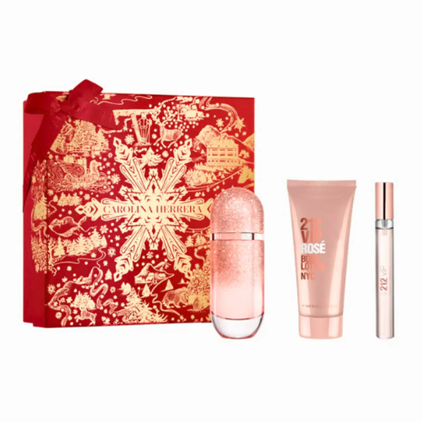 212 VIP ROSÉ ELIXIR EDP 80 ML + BODY LOTION 100 ML + TRAVEL 10 ML ESTUCHE - CAROLINA HERRERA 1