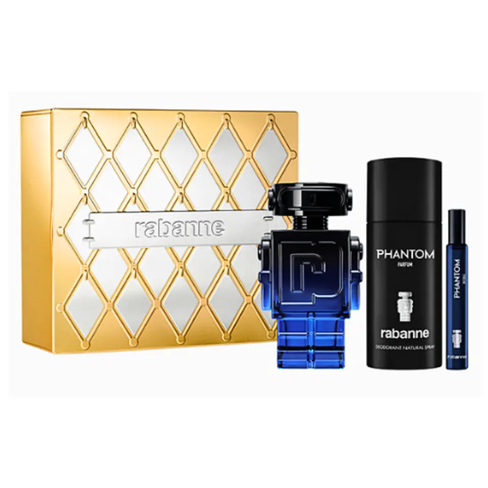PHANTOM INTENSE EDP 100 ML + DEO 150 ML + TRAVEL 10 ML - PACO RABANNE 1