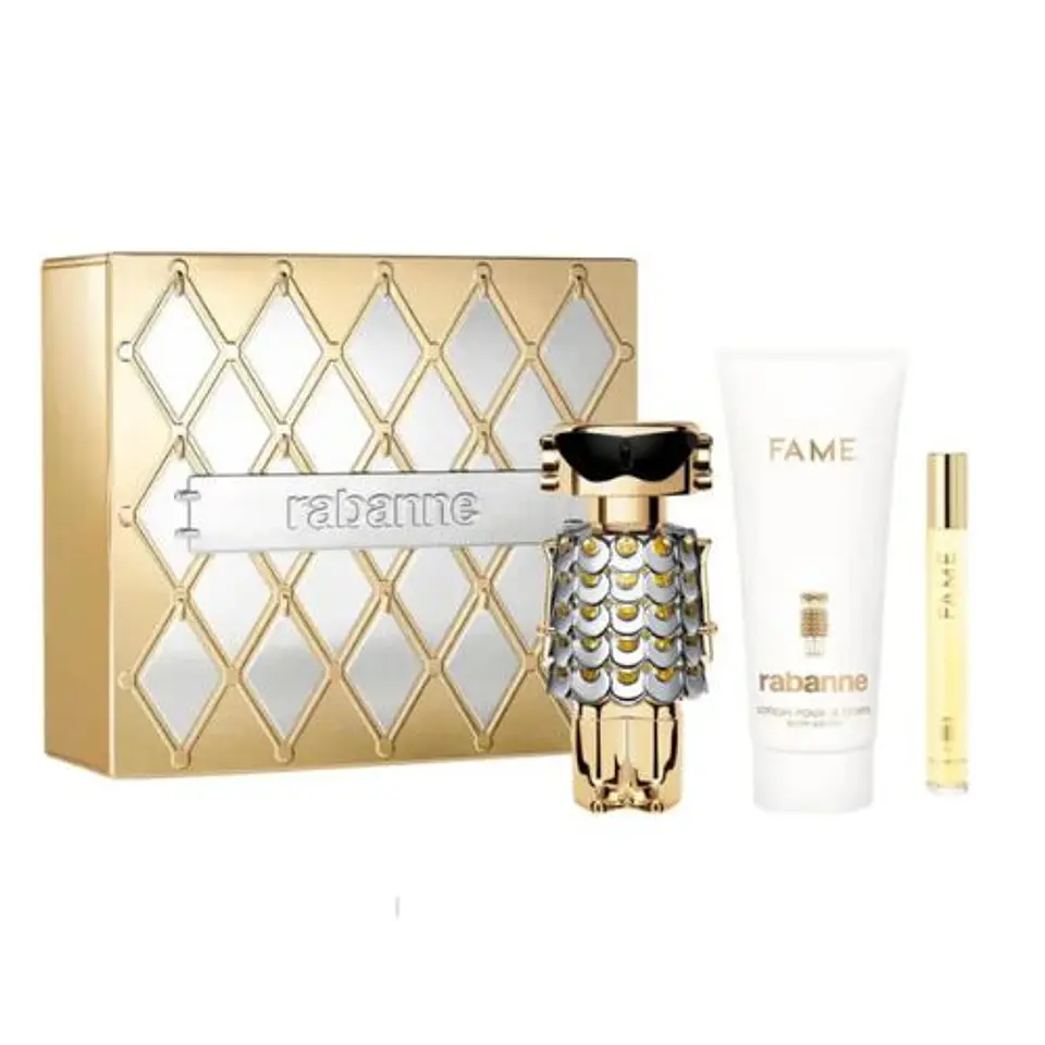 FAME EDP 80ML + BODY LOTION 100ML + TRAVEL SPRAY 10 ML MUJER SET - PACO RABANNE 1