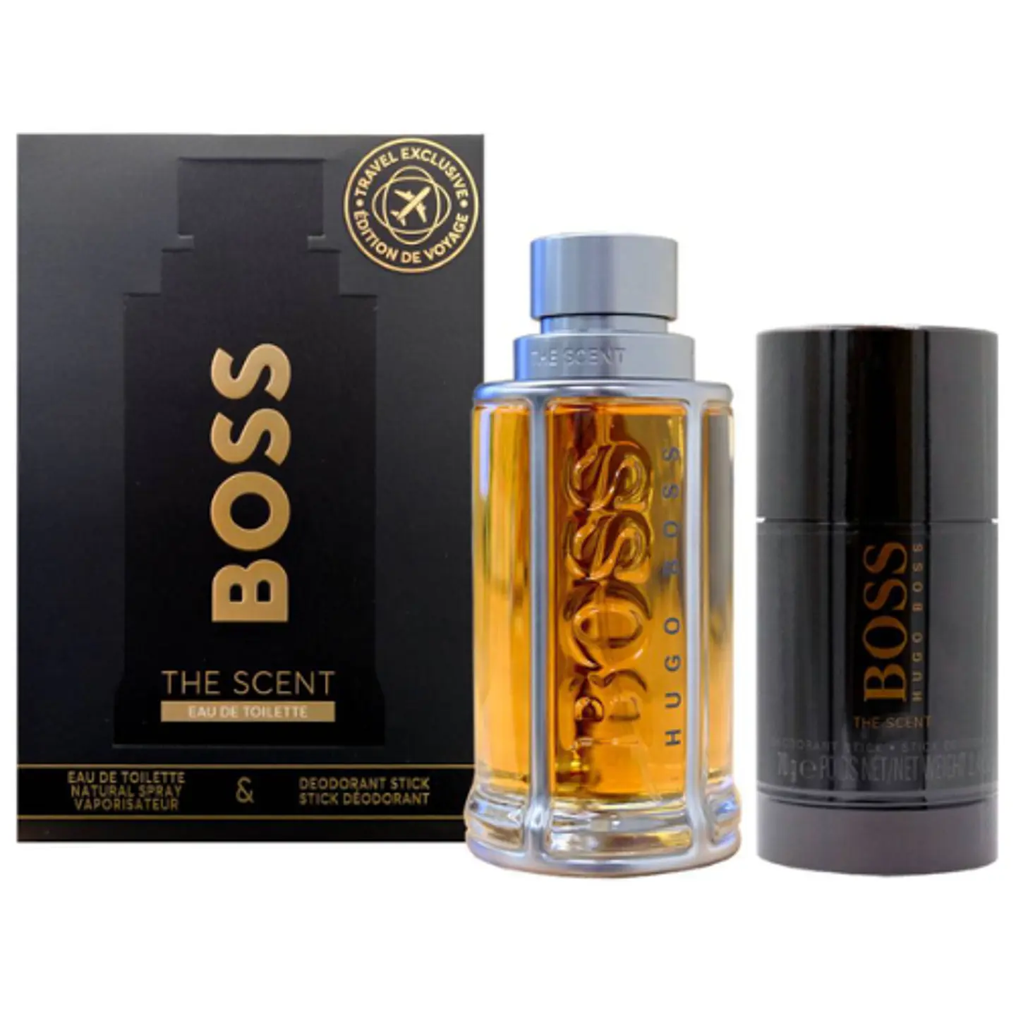 BOSS THE SCENT MEN EDT 100 ML + DEO STICK 75 ML SET - HUGO BOSS 1