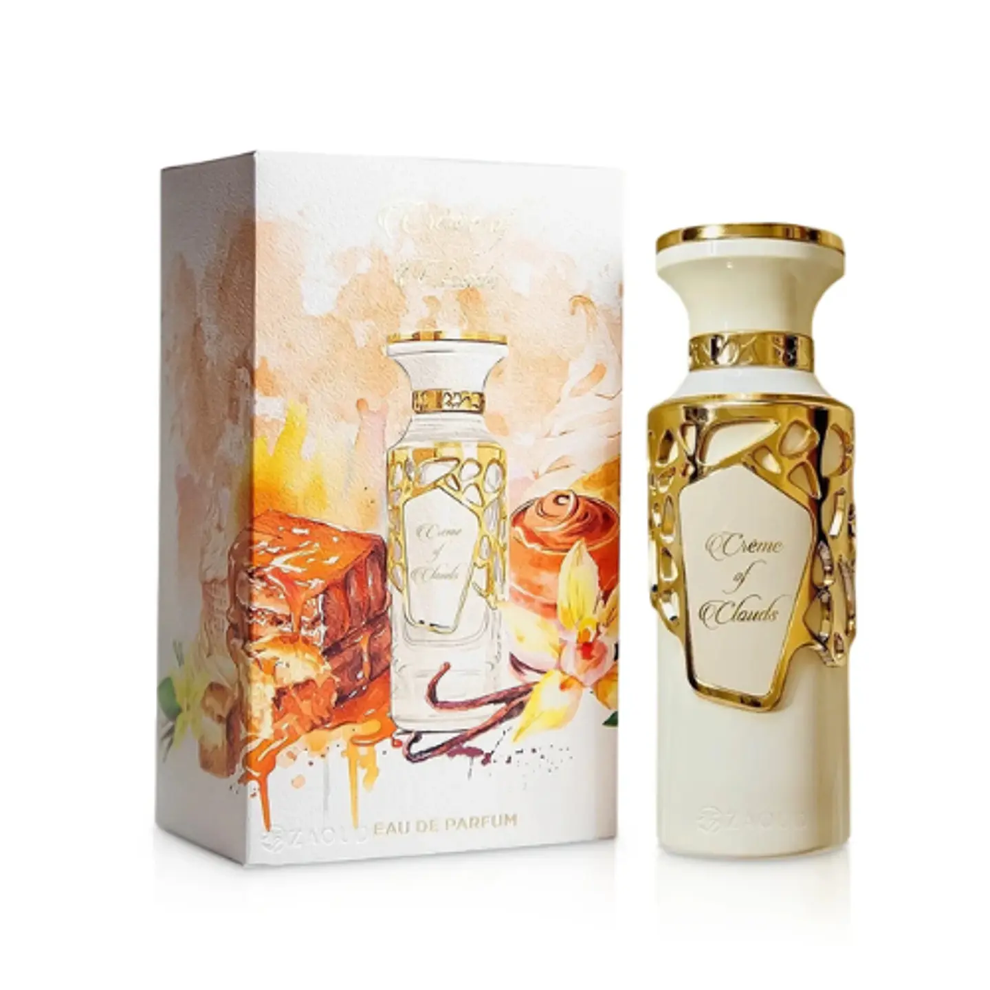 CREME OF CLOUDS EDP 100 ML UNISEX - FRAGRANCE WORLD - (INSPIRADO EN CREME BRÛLÉE DE THEODOROS KALOTINIS) 2