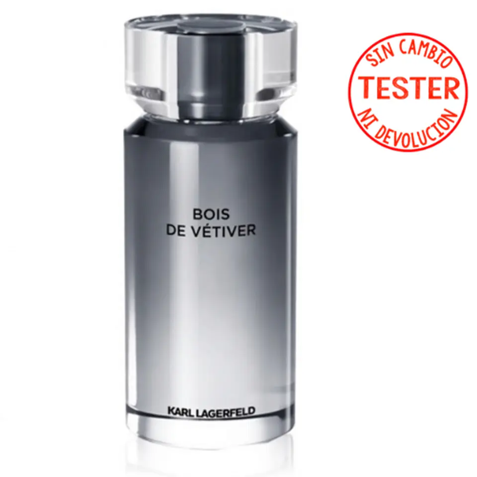 BOIS DE VETIVER EDT 100 ML FOR MAN (TESTER-PROBADOR)  -  KARL LAGERFELD 1