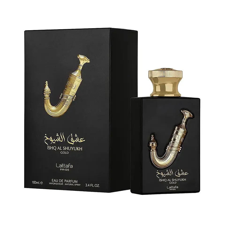 ISHQ AL SHUYUKH GOLD EDP 100 ML FOR MEN - LATTAFA 1