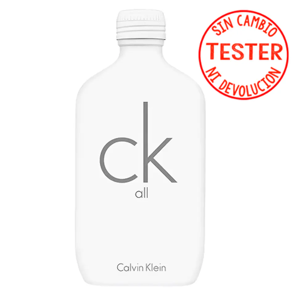 CK ALL EDT 100 ML UNISEX (TESTER - PROBADOR) - CALVIN KLEIN 1
