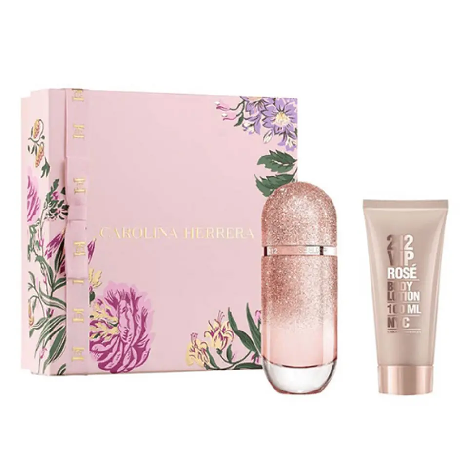 212 VIP ROSÉ ELIXIR EDP 80 ML + BODY LOTION 100 ML SET  - CAROLINA HERRERA 1