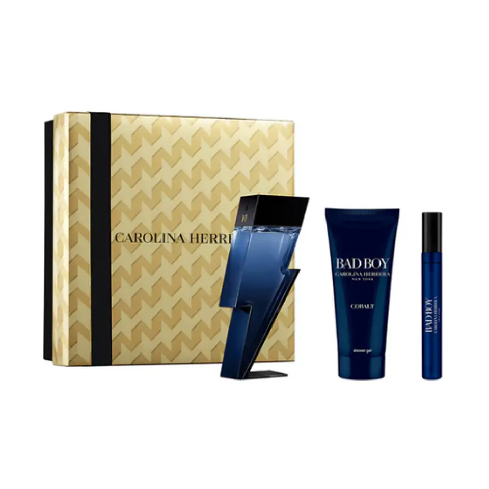 BAD BOY COBALT EDP ÉLECTRIQUE 100ML +MINI 10ML +GEL DUCHA 100ML - CAROLINA HERRERA 1