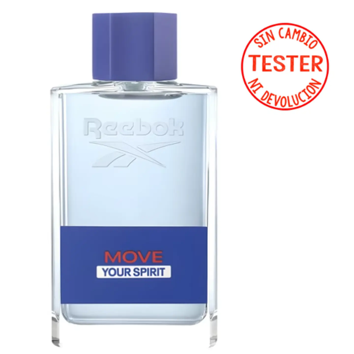 MOVE YOUR SPIRIT  EDT 100 ML FOR MEN  (TESTER - PROBADOR) -  REEBOK 1