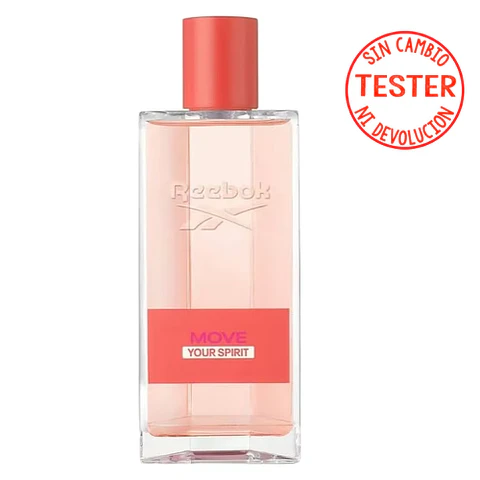 MOVE YOUR SPIRIT  EDT 100 ML FOR  WOMEN (TESTER - PROBADOR) - REEBOK