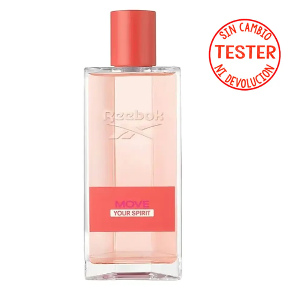 MOVE YOUR SPIRIT  EDT 100 ML FOR  WOMEN (TESTER - PROBADOR) - REEBOK 1