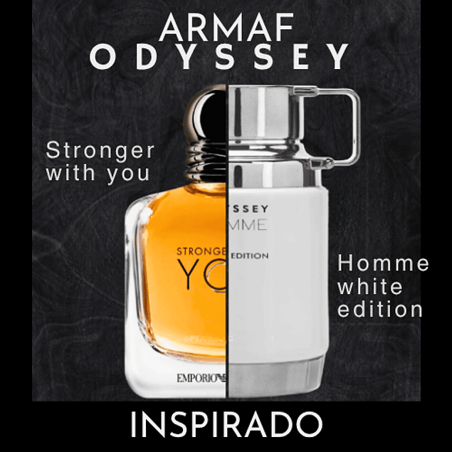 ODYSSEY WHITE EDITION EDP 60 ML FOR MEN - ARMAF - (INSPIRADO EN STRONGER DE WITH YOU DE ARMANI)