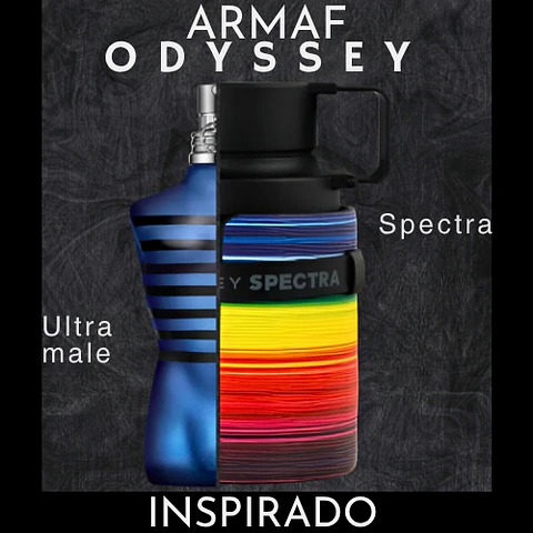 ODYSSEY SPECTRA RAINBOW EDP 100 ML UNISEX -  ARMAF - (INSPIRADO EN ULTRA MALE DE JEAN PAUL GAULTIER)