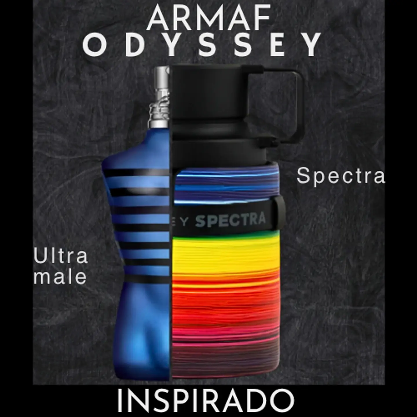 ODYSSEY SPECTRA RAINBOW EDP 100 ML UNISEX -  ARMAF - (INSPIRADO EN ULTRA MALE DE JEAN PAUL GAULTIER) 2