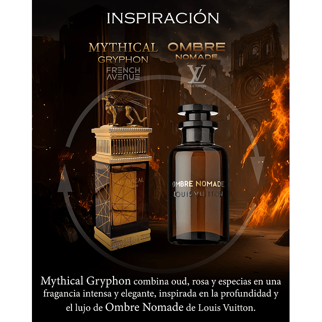 MYTHICAL GRYPHON EDP 100 ML FOR MEN - FRENCH AVENUE - (INSPIRADO EN OMBRE NOMADE LOUIS VUITTON)