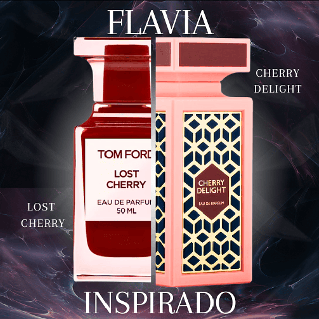CHERRY DELIGHT EDP 90 ML UNISEX -  FLAVIA - (INSPIRADO EN LOST CHERRY DE TOM FORD)