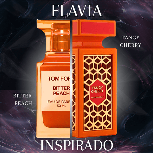 TANGY CHERRY EDP 90 ML UNISEX -  FLAVIA - (INSPIRADO EN BITTER PEACH DE TOM FORD)