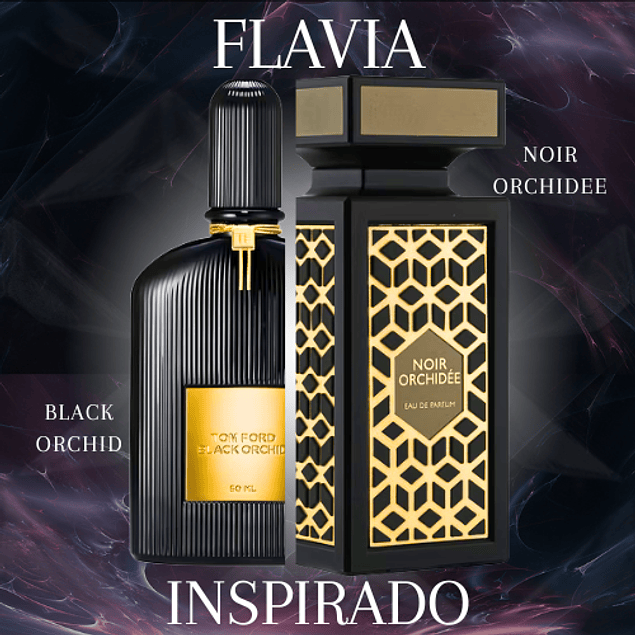 NOIR ORCHIDEE EDP 100 ML UNISEX -  FLAVIA - (INSPIRADO EN BLACK ORCHID DE TOM FORD)