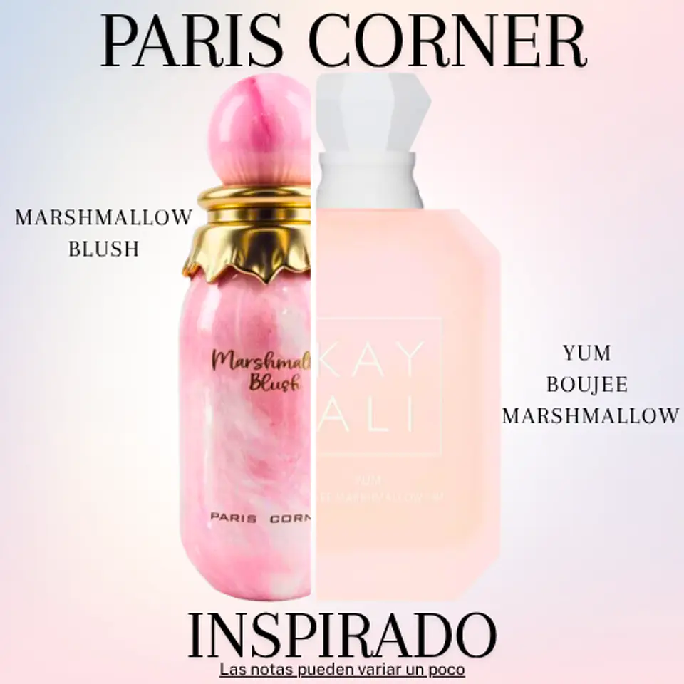 MARSHMALLOW BLUSH EDP 100 ML UNISEX - PARIS CORNER (INSPIRADO EN YUM BOUJEE MARSHMALLOW DE 81 KAYALI) 2