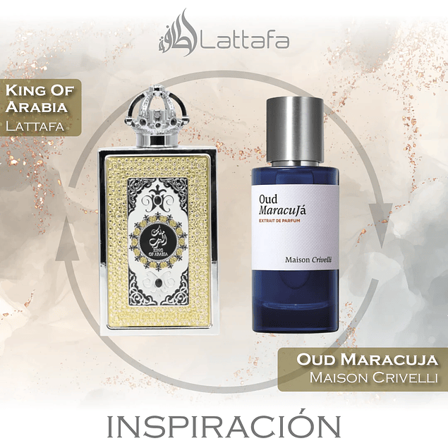 KING OF ARABIA EDP 100 ML UNISEX - LATTAFA (INSPIRACIÓN EN BYREDO OUD MARACUJA)