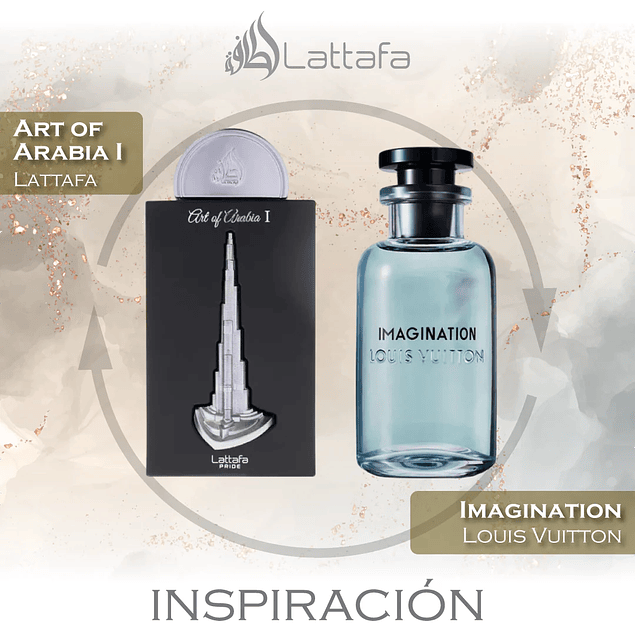 ART OF ARABIA I EDP 100 ML FOR MEN -  LATTAFA  (INSPIRADO EN  LOUIS VUITTON IMAGINATION)