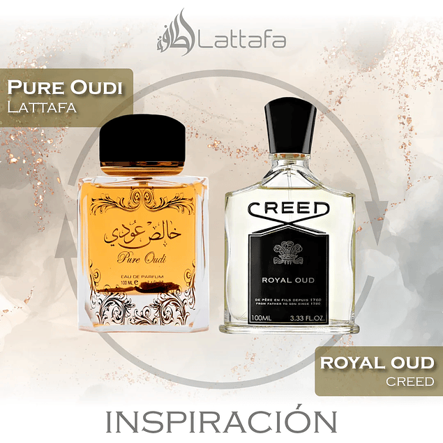 PURE OUDI EDP 100 ML UNISEX - LATTAFA (INSPIRADO EN EL ROYAL OUD CREED)