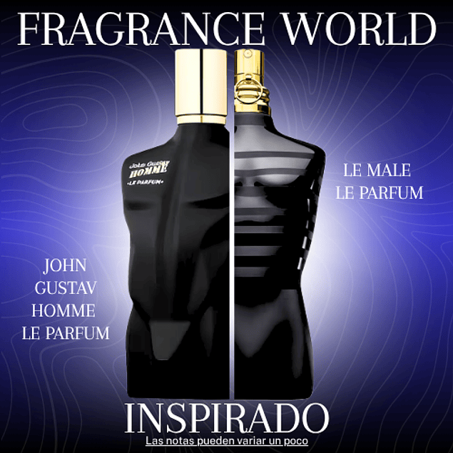 JOHN GUSTAV HOMME LE PARFUM EDP 100 ML -  FRAGRANCE WORLD - (INSPIRADO EN LE MALE LE PARFUM DE JEAN PAUL GAULTIER)