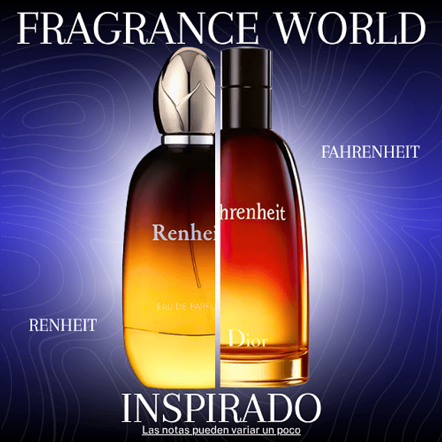 RENHEIT EDP 100 ML FOR MEN -  FRAGRANCE WORLD -(INSPIRADO EN FAHRENHEIT DE DIOR)