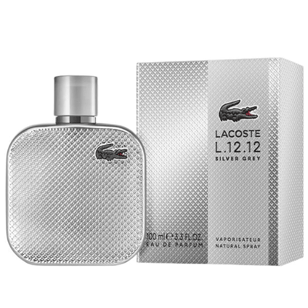 L.12.12 SILVER GREY EDP 100 ML FOR MEN  - LACOSTE