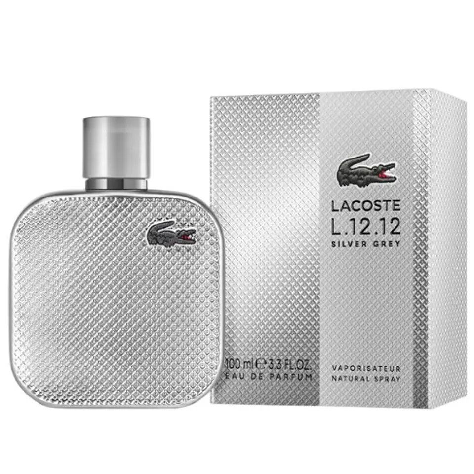 L.12.12 SILVER GREY EDP 100 ML FOR MEN  - LACOSTE 1