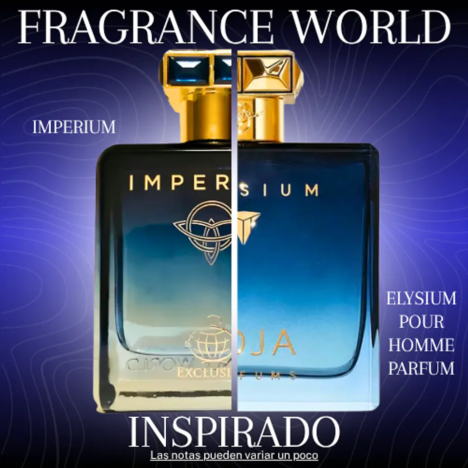 IMPERIUM EDP 100 ML FOR MEN - FRAGRANCE WORLD - (INSPIRADO EN ELYSIUM POUR HOMME PARFUM DE COLOGNE ROJA DOVE) 1