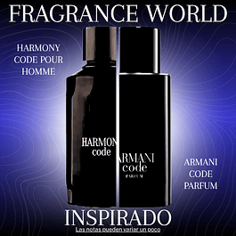 HARMONY CODE POUR HOMME EDP 100 ML - FRAGRANCE WORLD - (ARMANI CODE PARFUM DE GIORGIO ARMANI)