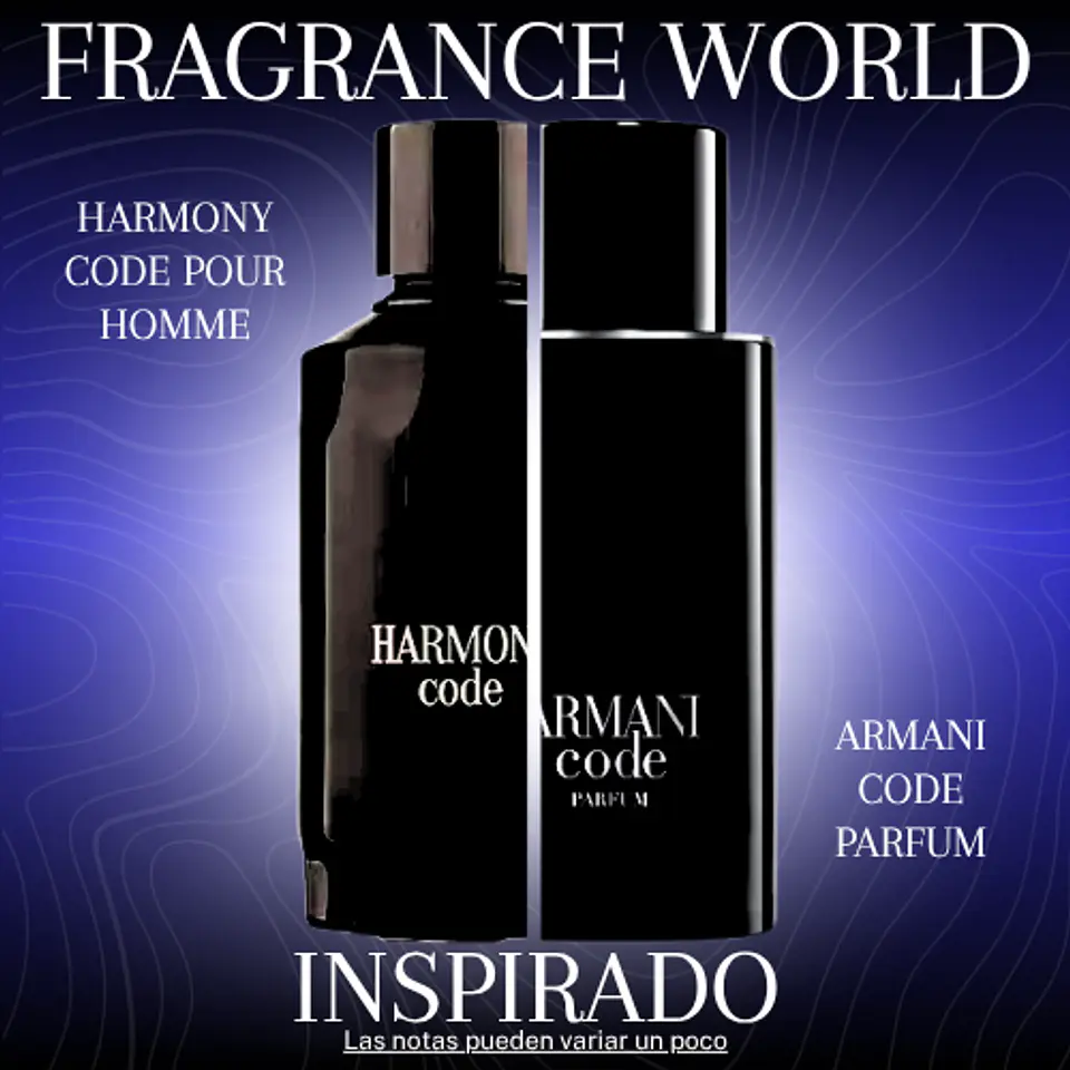 HARMONY CODE POUR HOMME EDP 100 ML - FRAGRANCE WORLD - (ARMANI CODE PARFUM DE GIORGIO ARMANI) 1