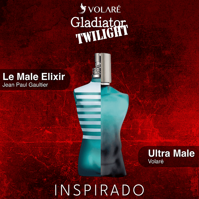 GLADIATOR TWILIGHT LE MALE EDP 100 ML VOLARÉ (INSPIRADO EN JEAN PAUL GAULTIER LE MALE)
