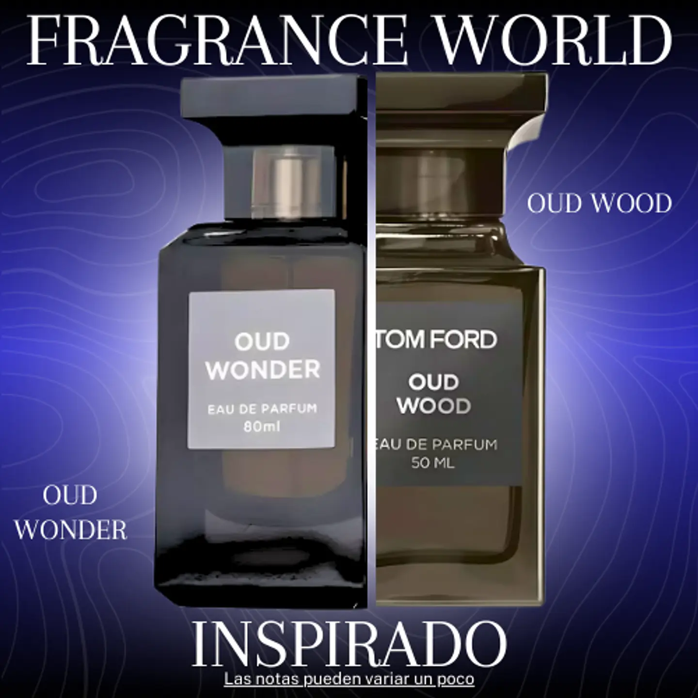 OUD WONDER EDP 80 ML FOR MEN - FRAGRANCE WORLD - (INSPIRADO EN OUD WOOD DE TOM FORD) 1