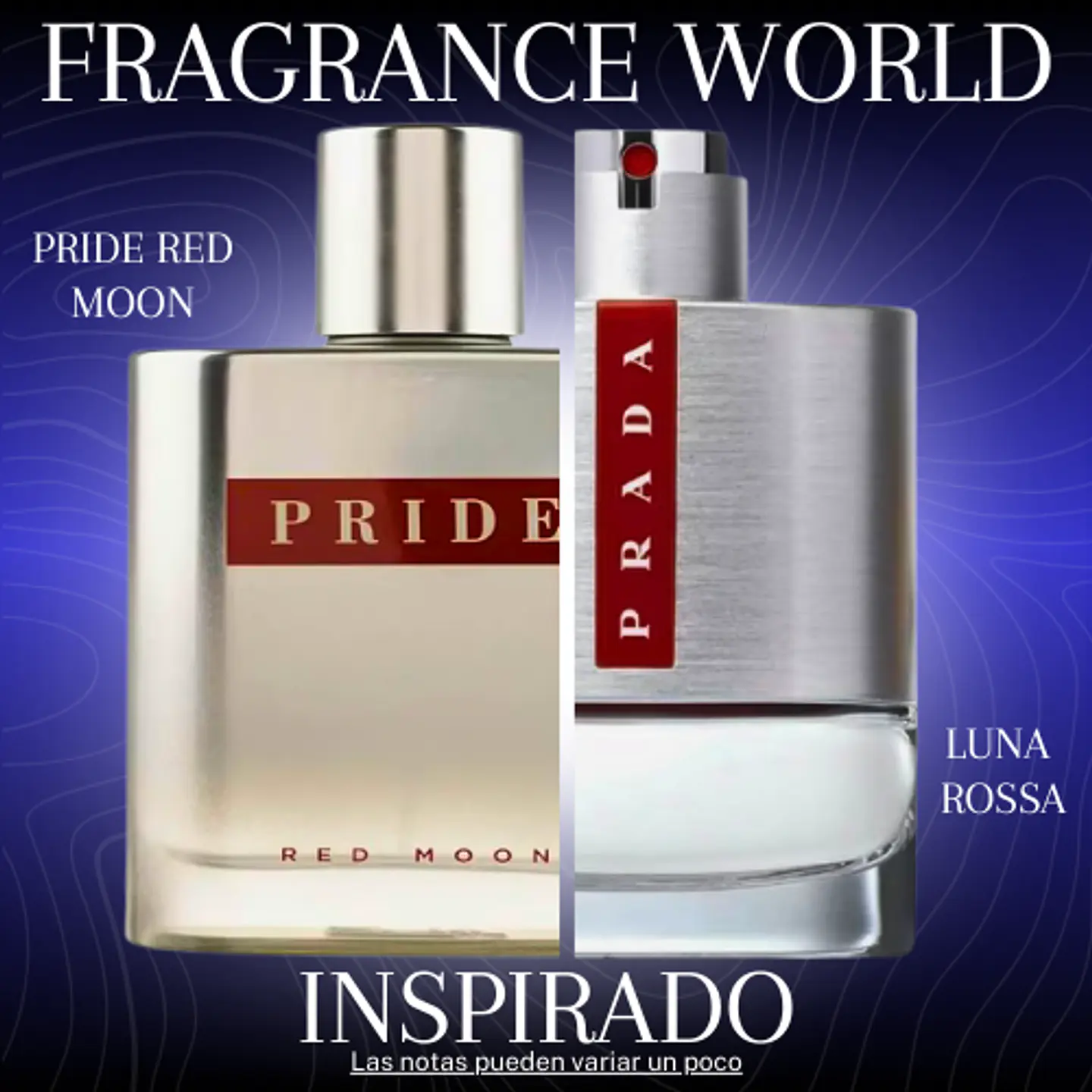 PRIDE RED MOON EDP 100 ML -  FRAGRANCE WORLD - (INSPIRADO EN LUNA ROSSA DE PRADA) 1