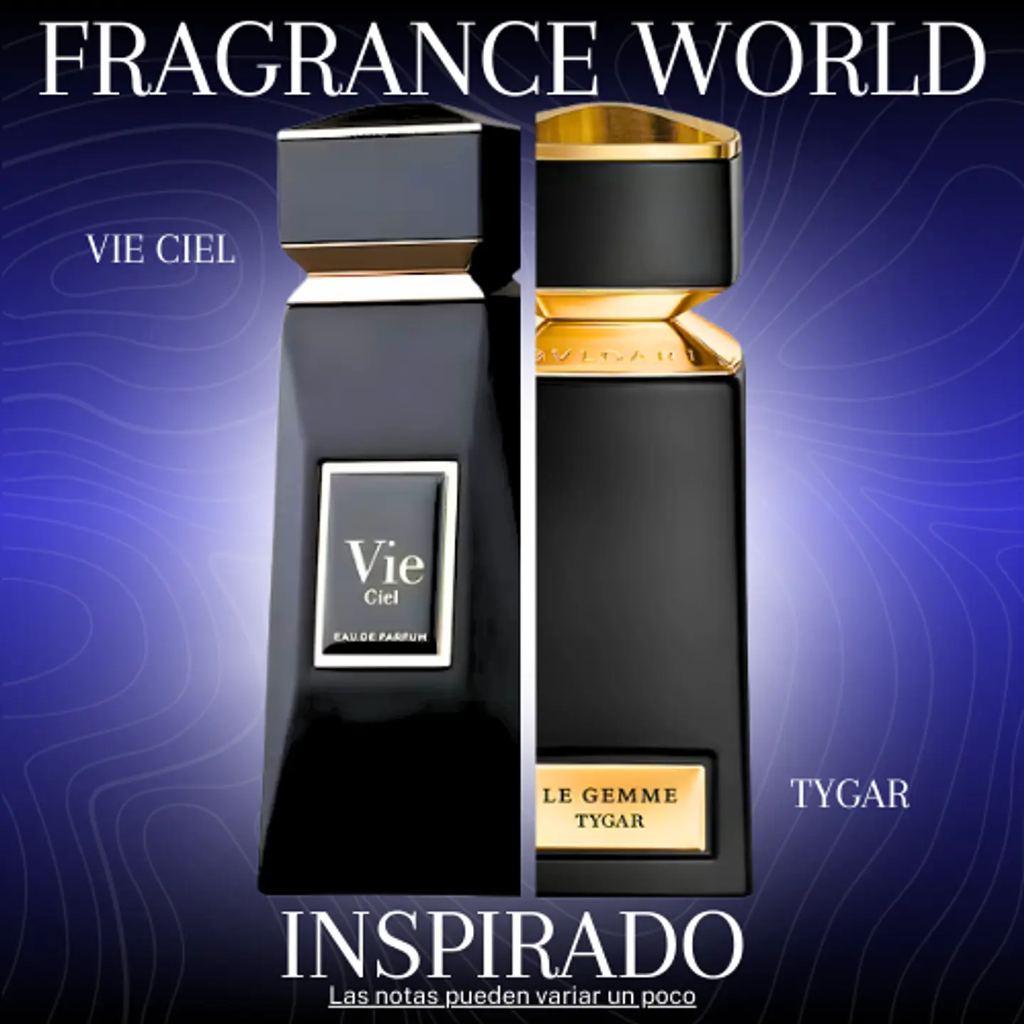 VIE CIEL EDP 80 ML FOR MEN - FRAGRANCE WORLD - (INSPIRADO EN TYGAR DE BVLGARI) 1