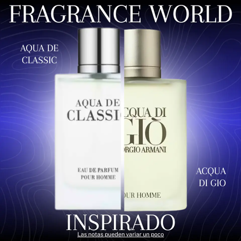 AQUA DE CLASSIC 80 ML - FRAGRANCE WORLD - (INSPIRADO EN ACQUA DI GIO DE GIORGIO ARMANI) 1