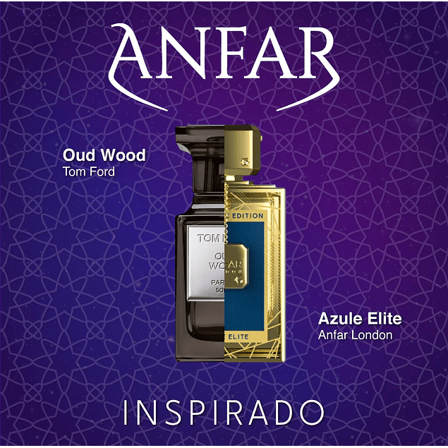 AZULE ELITE EXTRAIT DE PARFUM 100 ML UNISEX - ANFAR LONDON (INSPIRADO EN OUD WOOD TOM FORD)