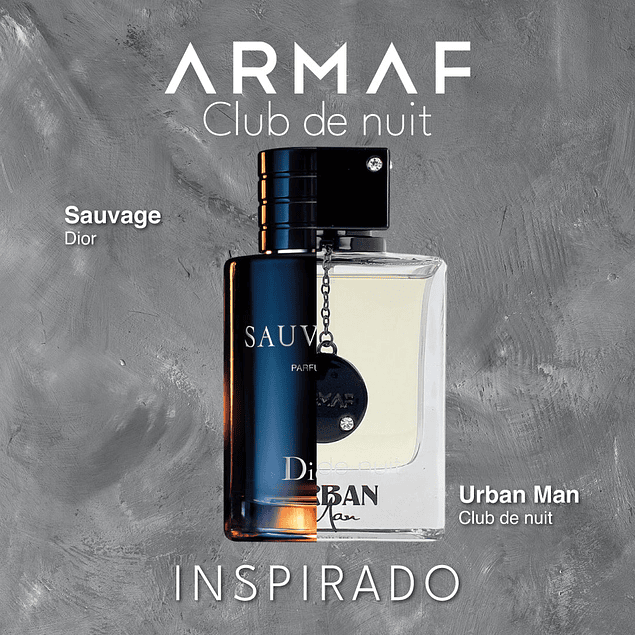 CLUB DE NUIT URBAN MEN EDP 105 ML - ARMAF (INSPIRADO EN SAUVAGE DIOR)